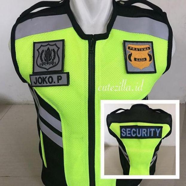 Rompi Security Satpam Jatah Big Size Jumbo Hijau Stabilo keren