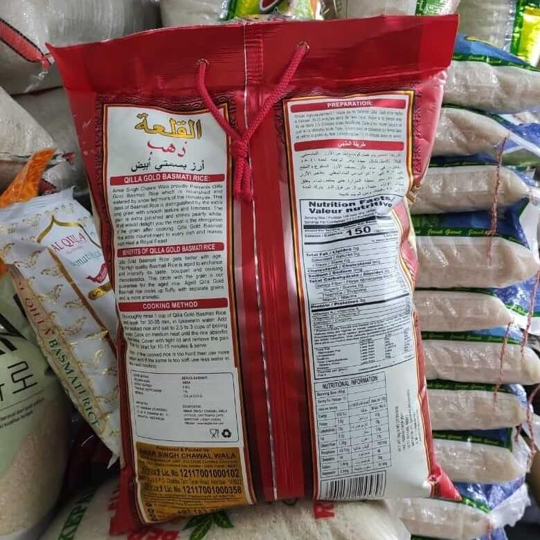 

Beras Kebuli Basmati Lal Qilla Gold India 5KG (Original 100%)