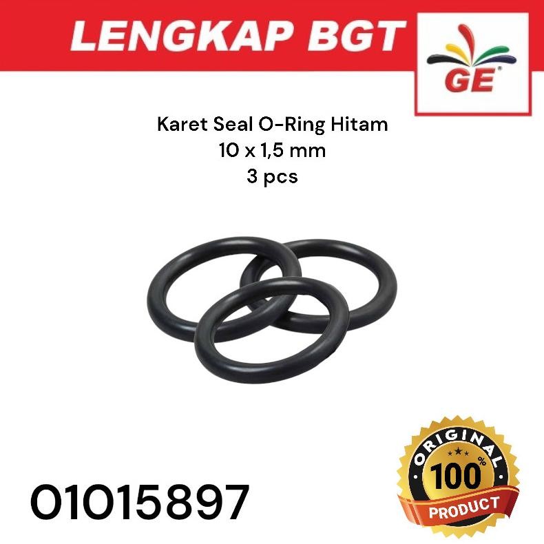 New* Karet Seal O-Ring 10X1,5Mm Hitam 3 Pcs - 01015897 .