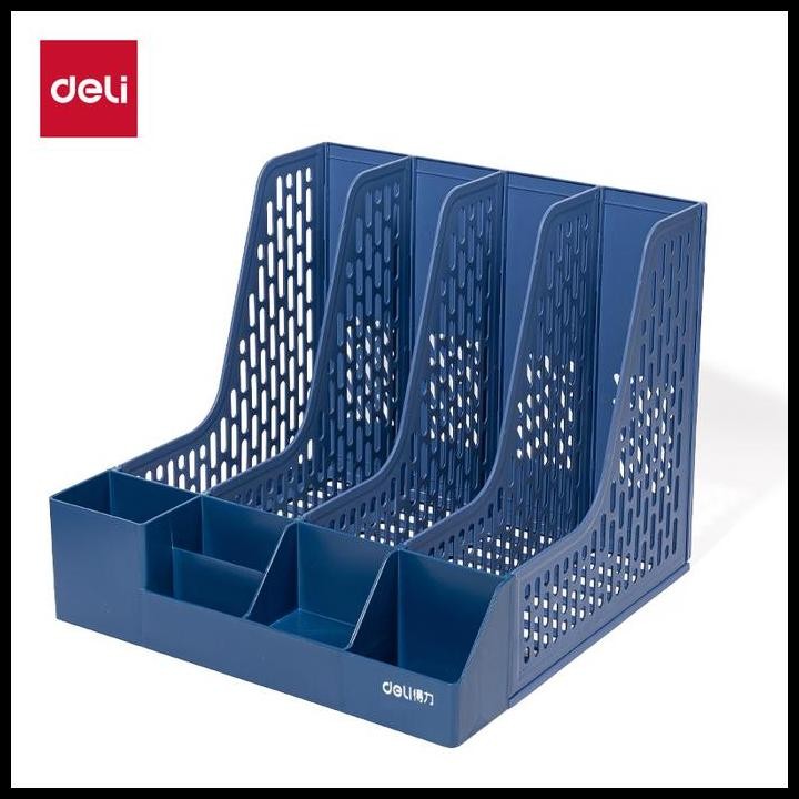 

Deli File Box / File Tray / File Organizer / Rak Box / Rak Penyimpanan Pena / Rak File Bahan Plastik 3/4 Sekat 984Xbes Terlaris