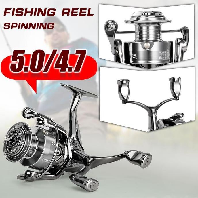 Sougayilang [Cod] Reel Pancing Metal Power Handle Two-Way 12+1Bb Max Drag 22Lb Katrol Kerekan Alat P