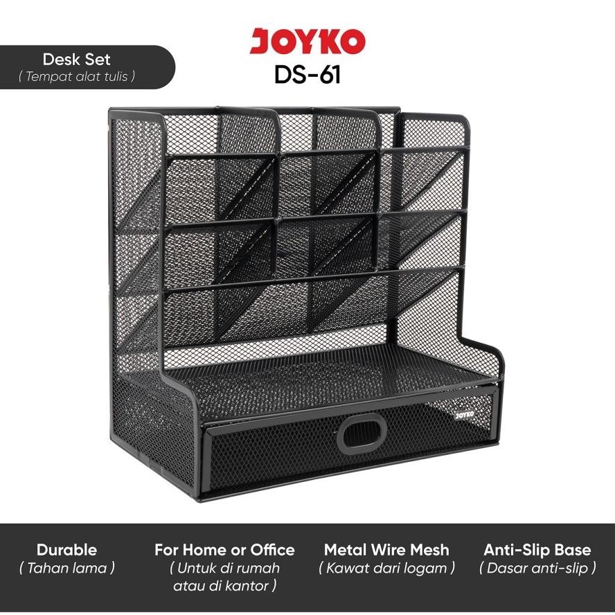 

TERLARIS Tempat Alat Tulis Serbaguna Joyko DS-61 Original (1 SET) / Desk Set Pen Holder Joyko DS-61 Siap kirim