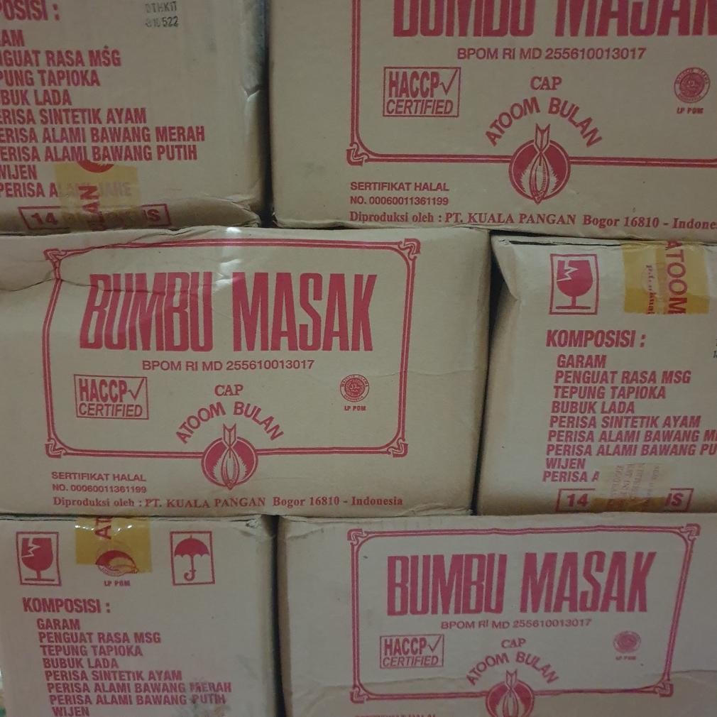 

[Dus] Bumbu Penyedap Rasa Penambah Rasa Bumbu Masak Cap Atoom Bulan 14 Packs X 500gr - BAB500