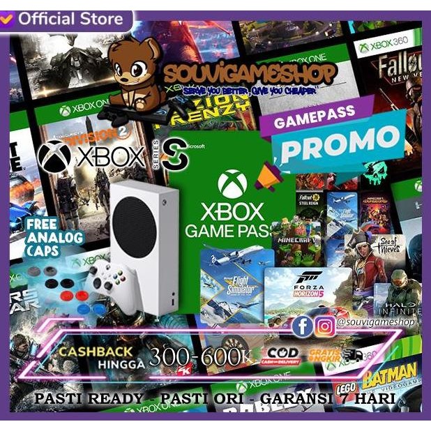 PROMO Xbox Series S Console 512GB Mesin XSS Microsoft XBOX Series S 1TB Seri S Berkualitas