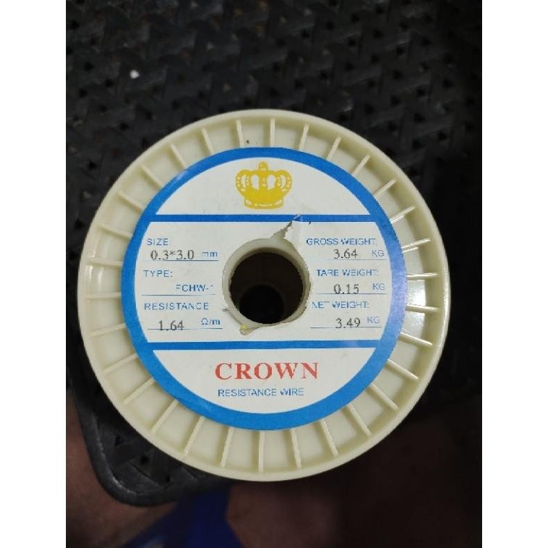 kawat nikelin gepeng 0.3 mm x 3 mm harga per 5 mtr