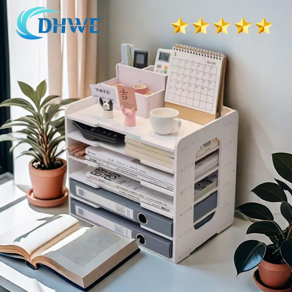 TERMURAH DHWE Rak File Organizer Penyimpanan Kertas HVS Surat Dokumen Serbaguna Siap kirim