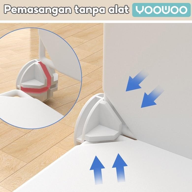 YooWoo Lemari plastik / lemari sekat / lemari pakaian / lemari baju / lemari multifngsi