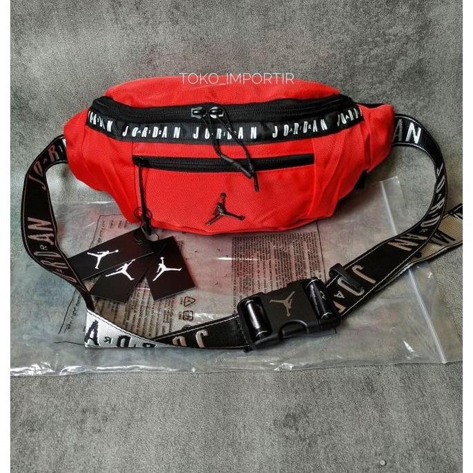 New Collection  Tas Slempang Pria Air Jordan, Slingbag Tas Sepeda Waistbag Pria Import