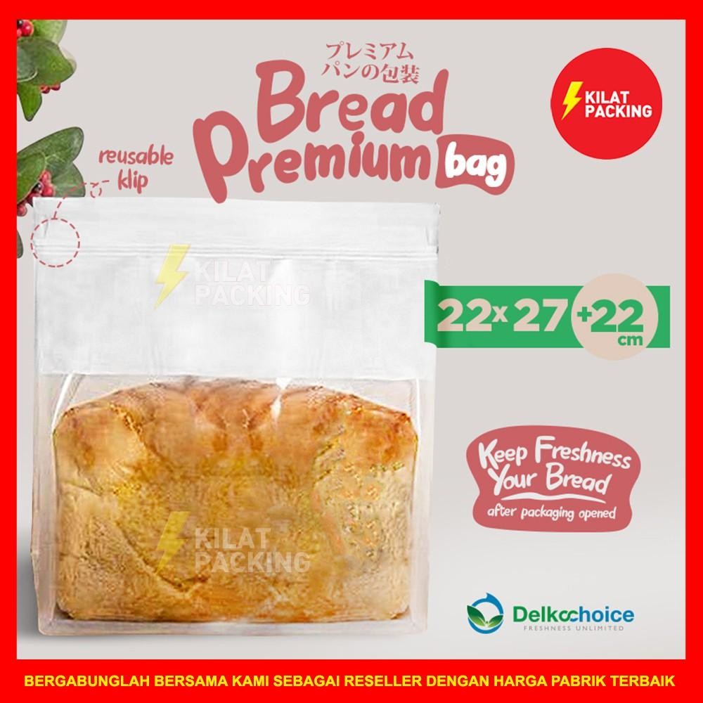 

Plastik Roti Ziplock Delkochoice / Plastik Bungkus Roti Tawar / Kantong Roti Premium Satuan - Varian