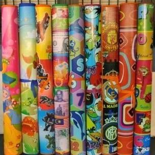 tikar spon gambar plastik karakter 120x135 matras karakter eva spon karpet lipat karakter satu sisi