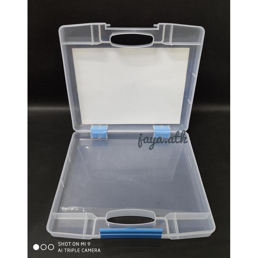 

BRG BARU MAP DOKUMEN FILE CASE PLASTIK TEBAL TENTENG TEMPAT PENYIMPANAN A4 HFC