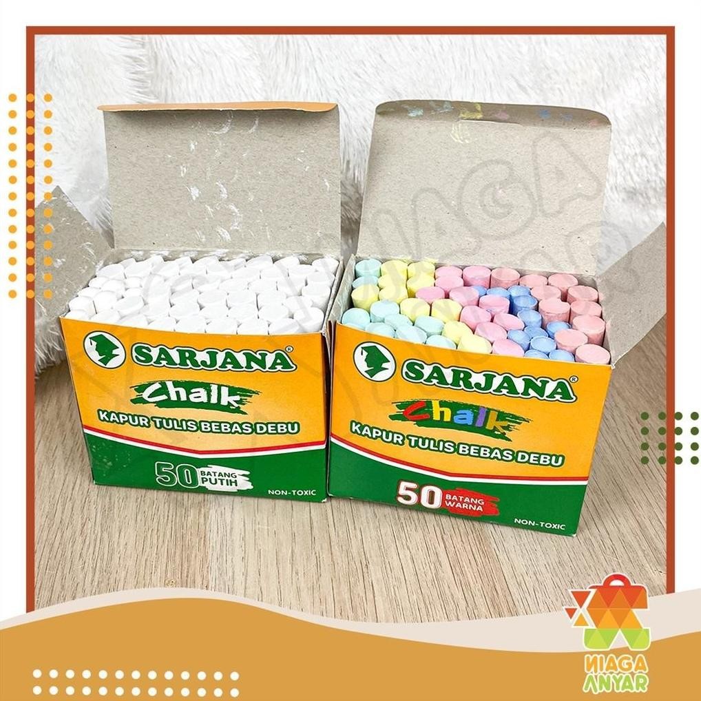 

Free Ongkir Na Sarjana Kapur Tulis Putih Isi 50 Batang / Kapur Tulis Warna Sarjana / Kapur Papan Tulis Sarjana / Kapur Putih Kapur Warna Nov0066