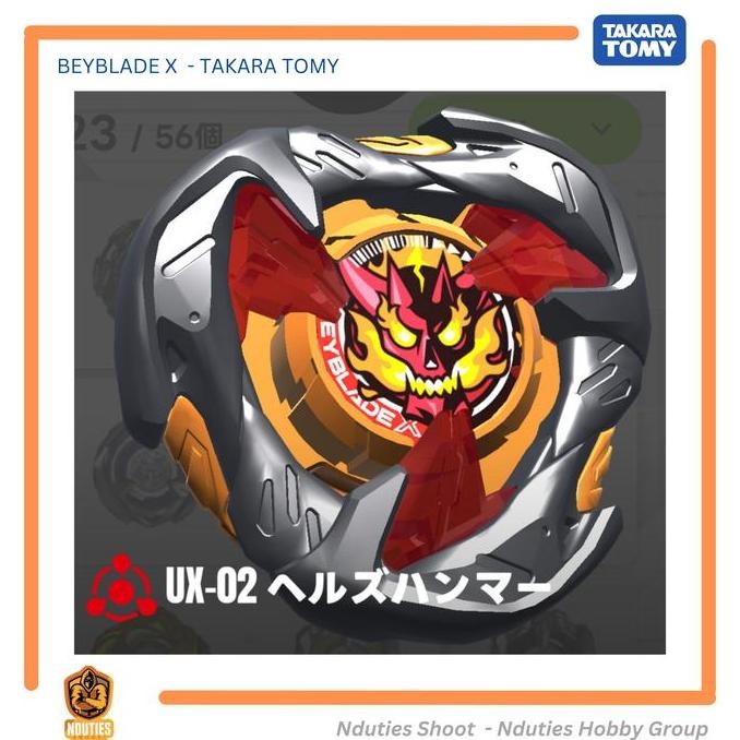 Terlaris UX-02 Beyblade X Blade Hells Hammer Takara Tomy Original SALE