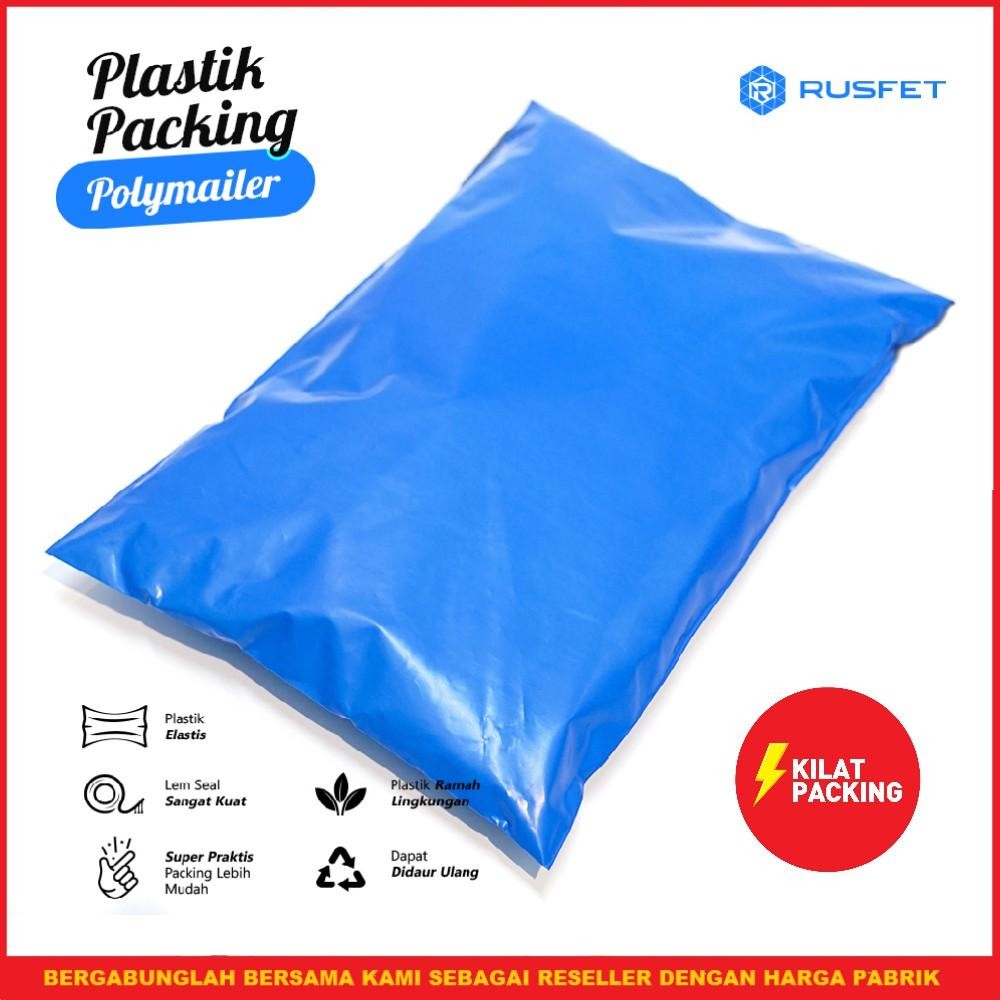 

[45Cm X 55Cm] Amplop Plastik Polymailer - Rusfet-Blue-Satuan