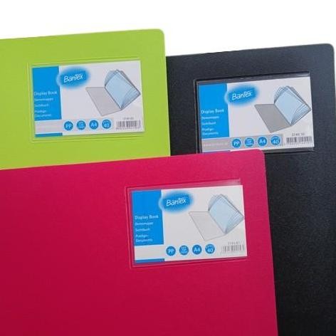 

JUAL Display Book Clear Holder Bantex A4 40 Pockets 3145
