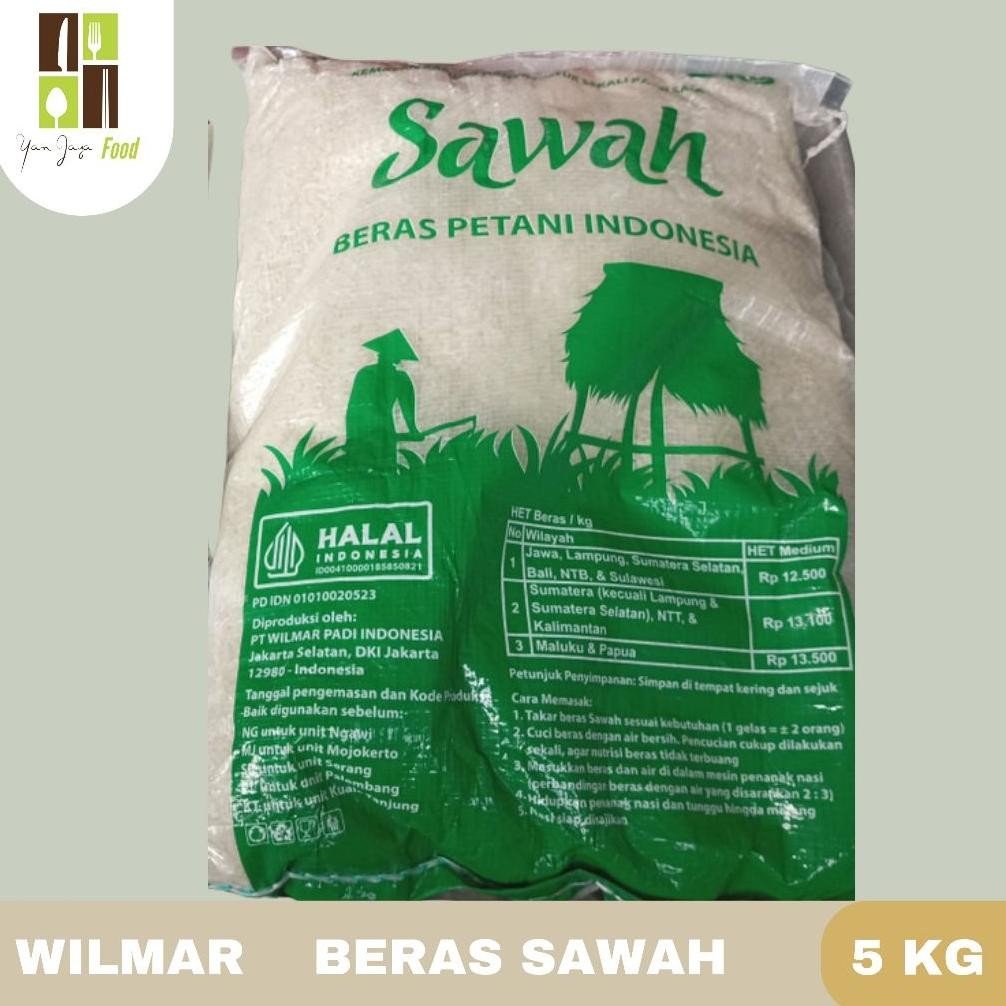 

READY STOCK Wilmar Beras Sawah Hijau / Beras Premium / Halal / Kemasan 5 KG