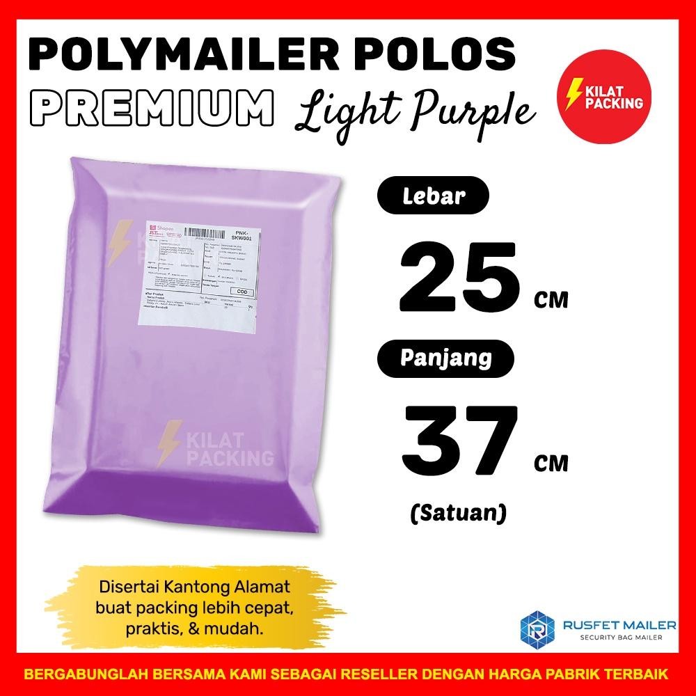 

Amplop Plastik Polymailer Packing Online - Light Purple / Amplop Polymailer Rusfet Termurah Satuan