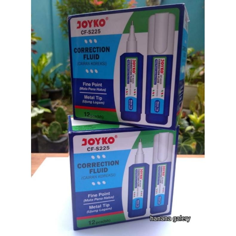 

Tangguh (6 Pcs) Joyko Correction Fluid Pen Cf-S225 / Tipex Cair Joyko Tip Ex Cf-S225