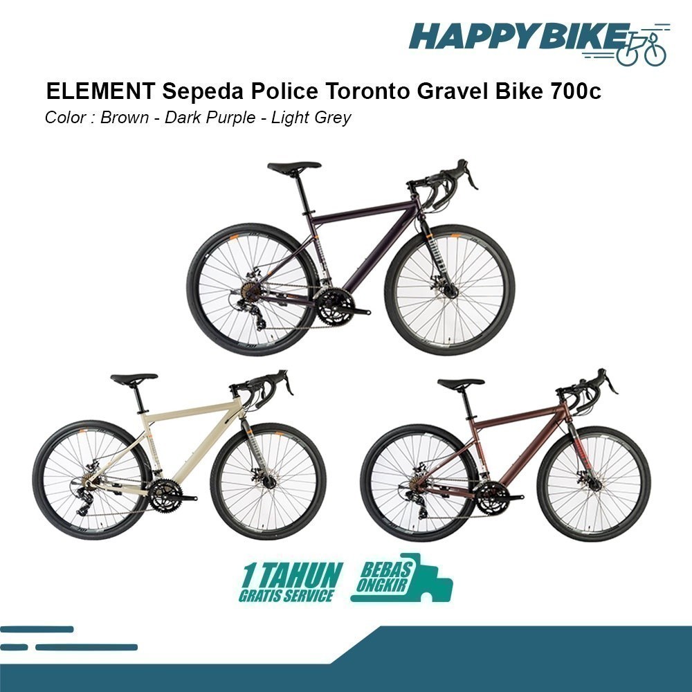 Element Sepeda Police Toronto Gravel Bike 700c