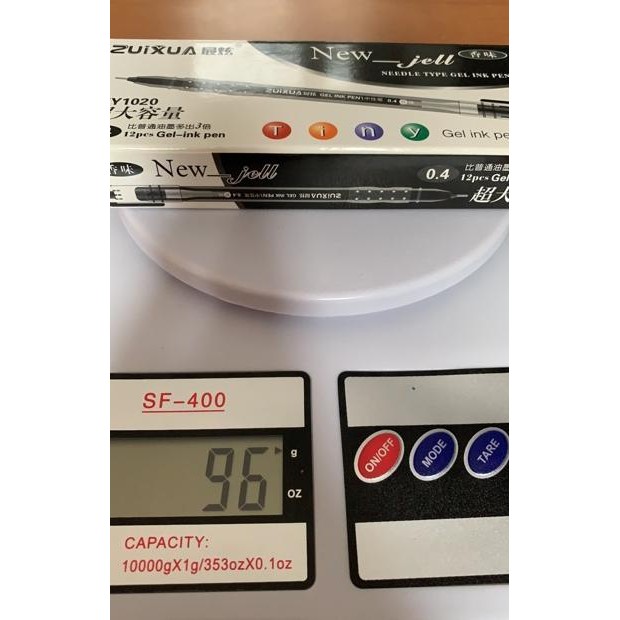 

Berkualitas (12Pcs) Bolpen New Jell Hitam Biru Merah / Gel Ink Pen Zuixua Apple