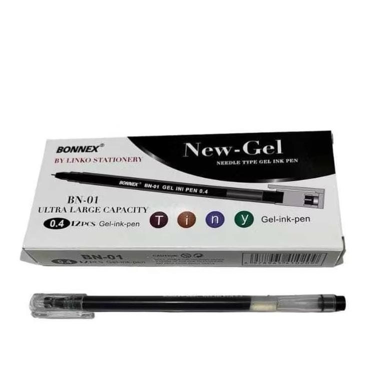 

Terpopuler [1 Pack] Promo Pulpen Gel Bonnex Zuixua New Jell Linko Isi 12Pcs-Pulpen Gel New Jell 0.4Mm
