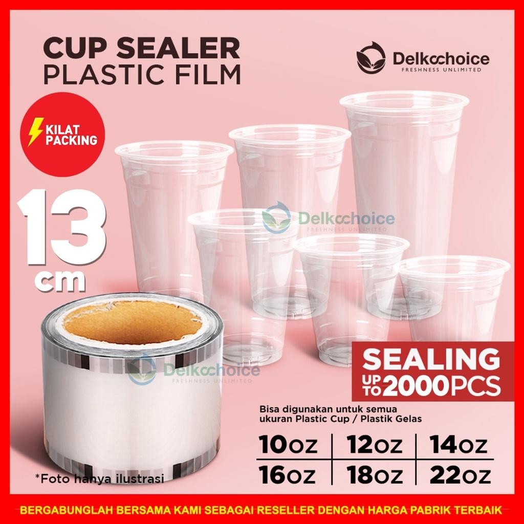 Cup Sealer Plastik Lid Plastik Roll Tutup Gelas Seal Cup 2000Pcs Gelas