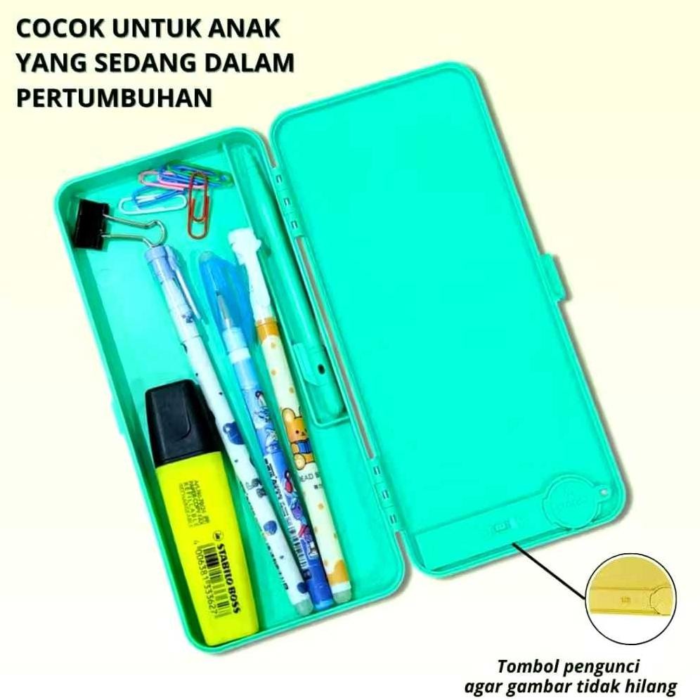 

Terbaru Ab121 Kotak Pensil Case Besar Lcd Writing Drawing Box Case Ukuran Besar Pencil Drawing Pad Edukasi 2In1