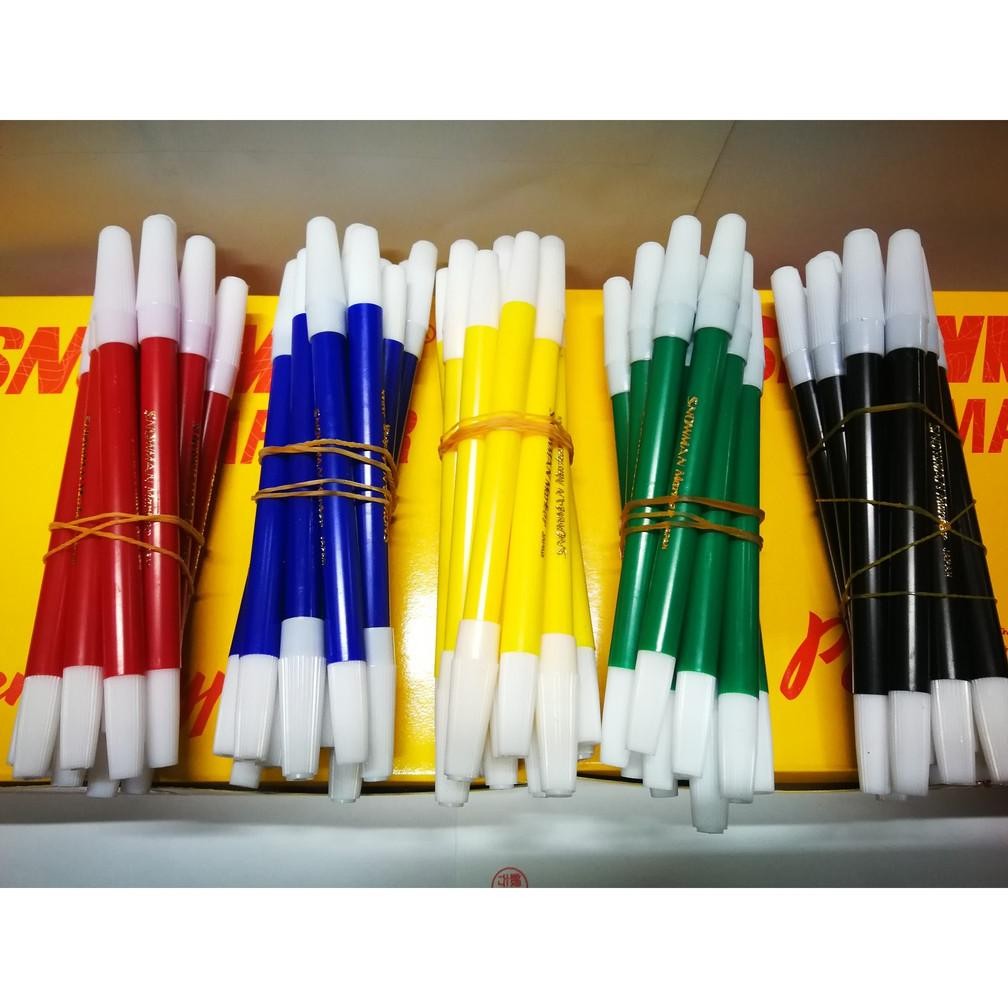 

Mudah Perawatan [Lusin] Snowman Spidol Kecil Marker Pencil Type 12 Pcs