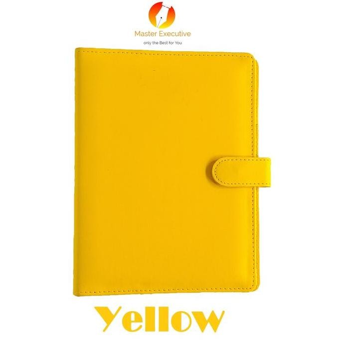 

HOT PROMO Onix Yellow / Kuning Binder Kulit Kancing Exclusive 20 Ring A5 Campus