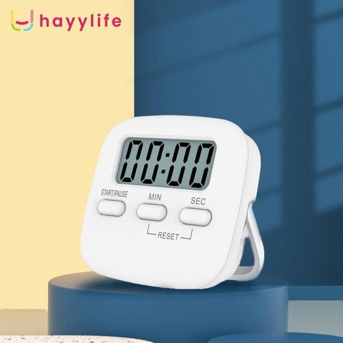 NEW HAYYLIFE Digital Kitchen Timer Stopwatch Masak Dapur layar besar LED