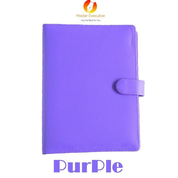 

JUAL Onix Purple / Ungu Binder Kulit Kancing Exclusive 20 Ring A5 Campus