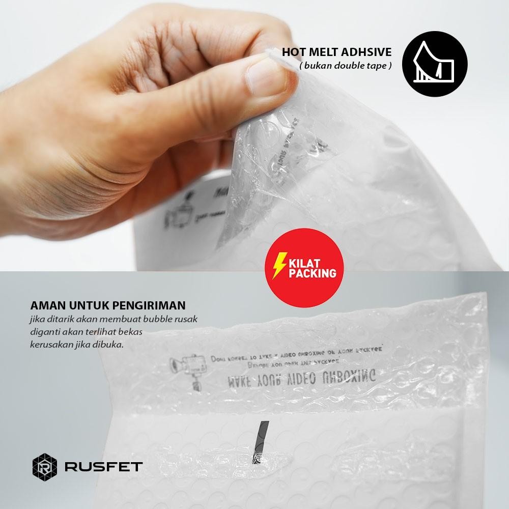

Amplop Bubble 18Cm X 23Cm - Bubble Mailer - Bubble Packing Hello Premium Termurah White Matte