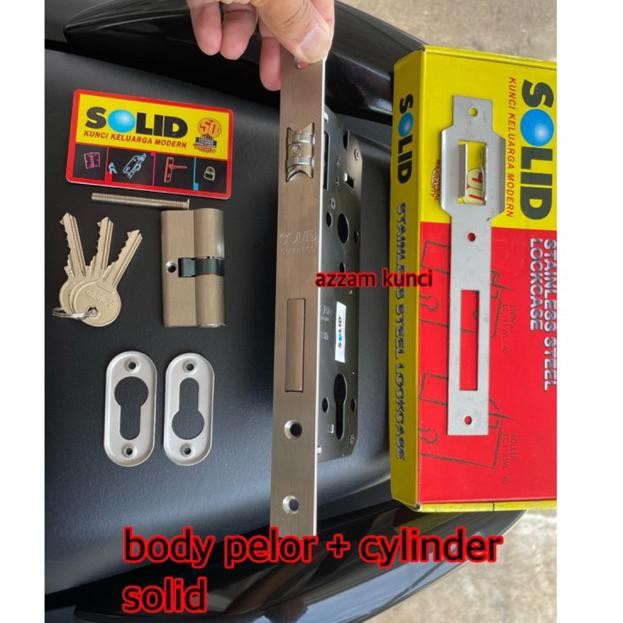 Kunci Pintu Roller Solid Body pelor hitam knob kodai putar black kunci pintu 2 kupu kupu set solid,k