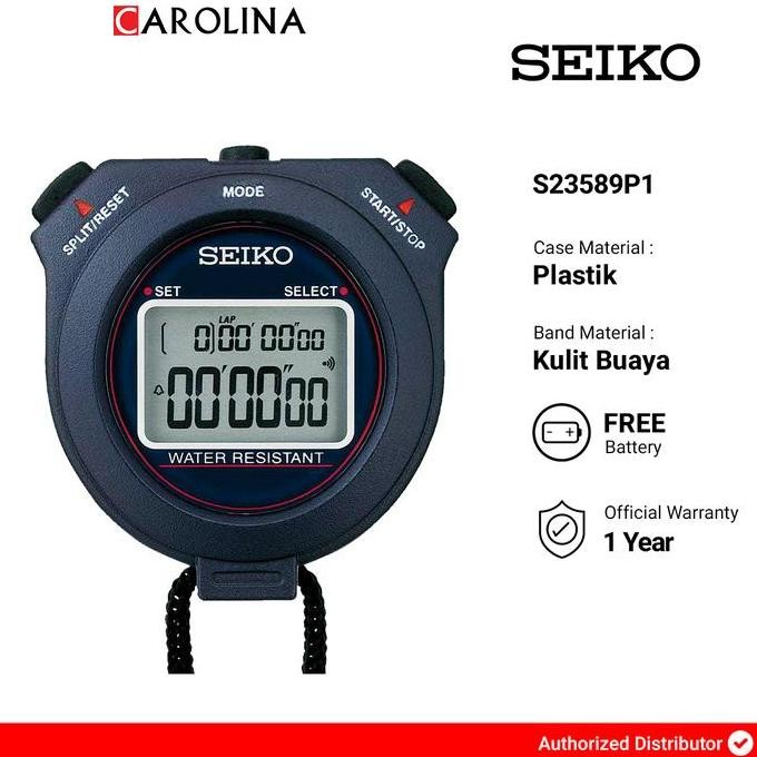 NEW Stopwatch SEIKO Digital S23589P1