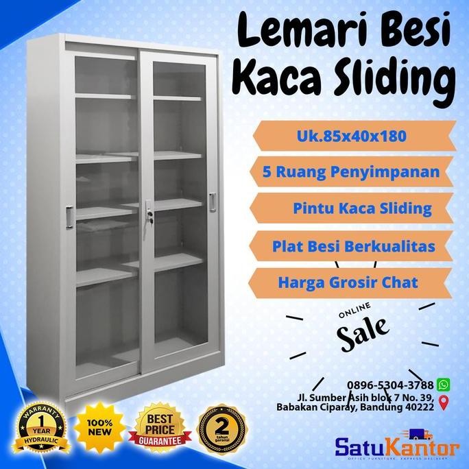 

BRG BARU Lemari Arsip Besi Sliding Kaca FCE-18 KOENIG