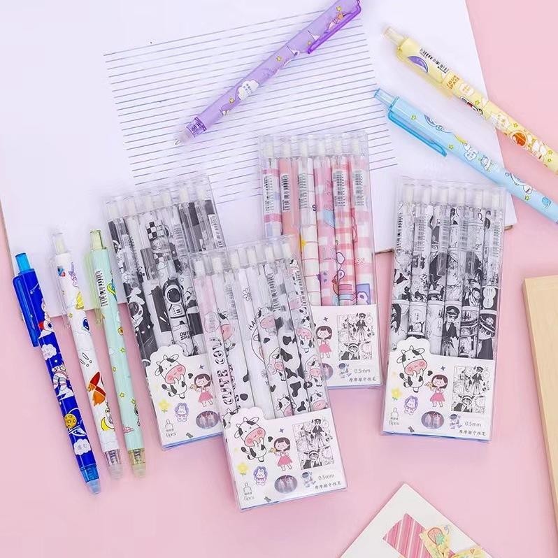 

Termurah Ats Pulpen Set Karakter Lucu Pulpen Mekanik Isi 6Pcs Bolpoin Gel