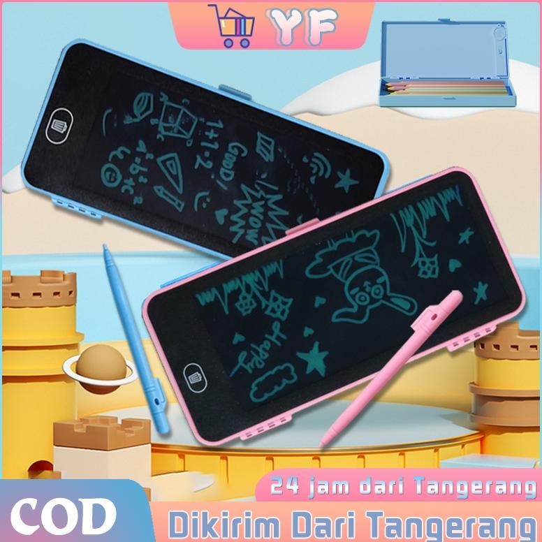 

NEW!!! Kotak Pensil 2 In 1 Papan Coret Anak Drawing Box Kotak Pensil Dan Papan
