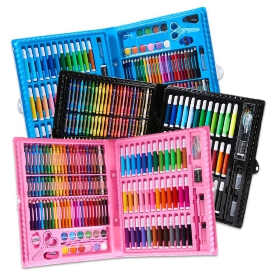 

Fungsi 150Pcs Crayon Set Art Set Isi 150 Pcs Pensil Warna Set Anak Crayon Full Set Alat Lukis/Crayon Kekinian Praktis