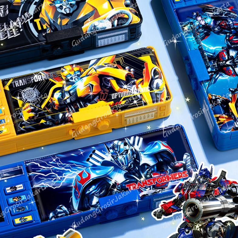 

NEW!!! Kotak Pensil Multifungsi Motif Kartun Untuk Anak Laki-Laki /Transformer Password Pencil Case /Tempat Pensil Magnet Sandi Multifungsi Motif Kartun Untuk Anak Laki-Laki
