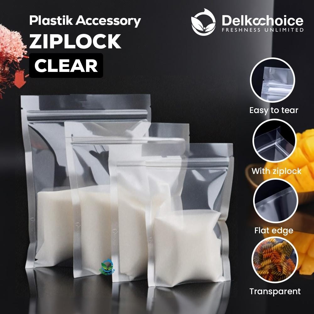 

Ziplock Aksesoris Clear Klip Aksesoris Clear Bening Kantong Packing Delkochoice Satuan