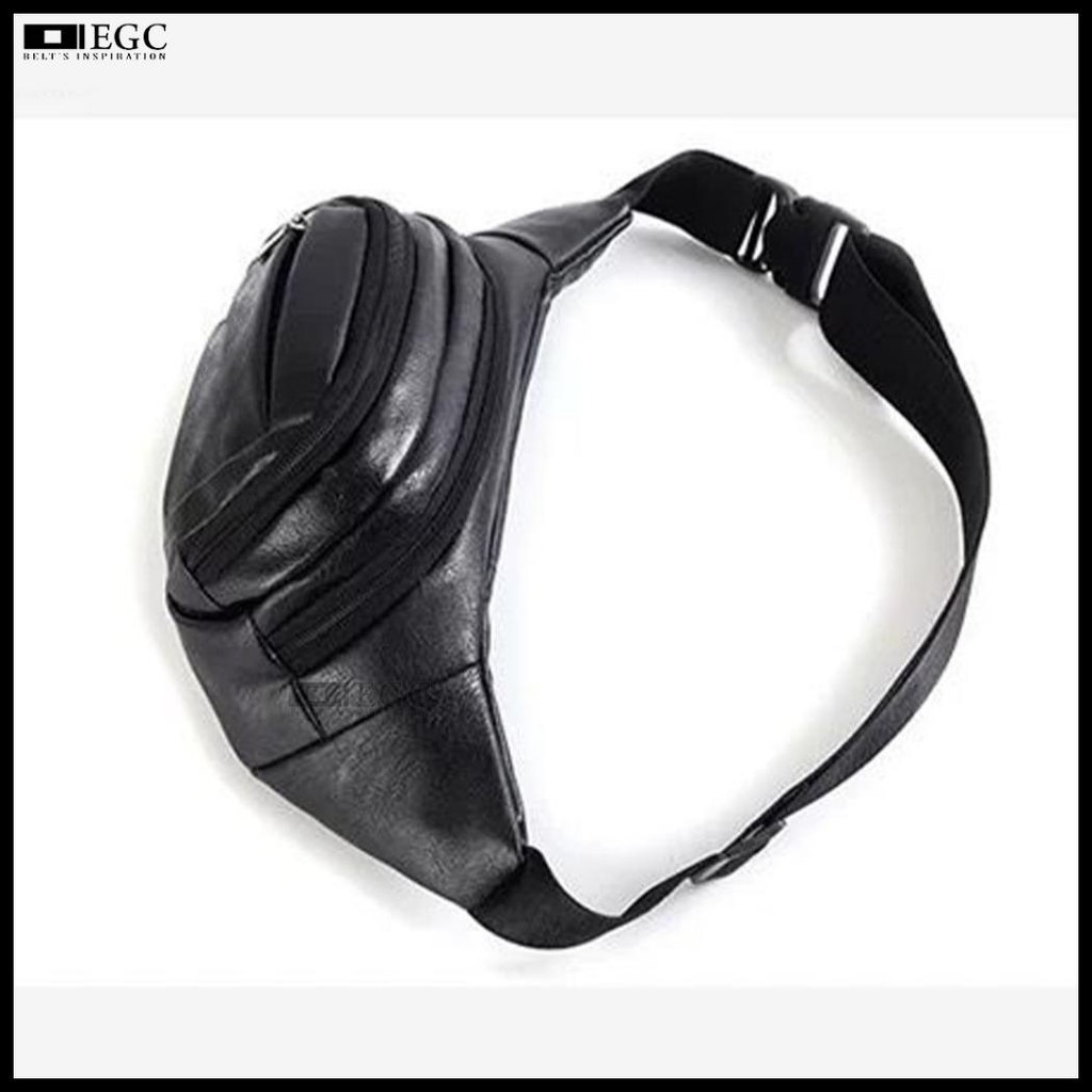  TAS PINGGANG PRIA KULIT LEATHER / TAS SLEMPANG MORTEGA FASHION - WB-574