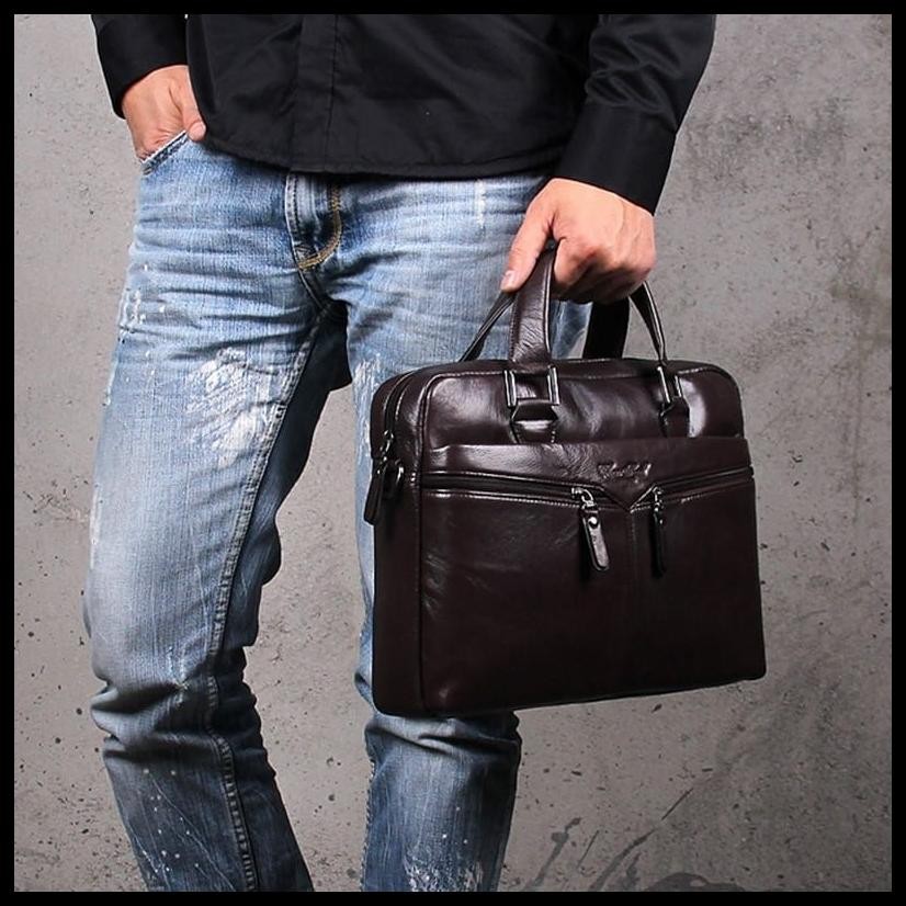 LEGUM TAS SELEMPANG KULIT LAPTOP PRIA KULIT TAS DOSEN TAS LAPTOP TERBARU