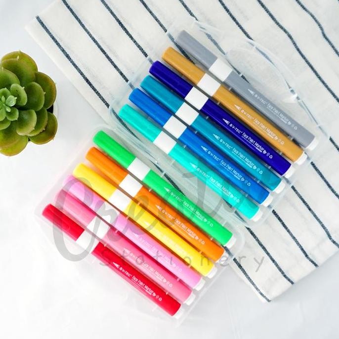 

Hot Promo !!! V-Tec Face Paint Marker Spidol Wajah 12 Warna Fpm0367B