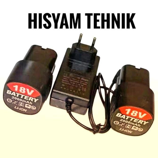 Promo | Baterai Mesin Bor Cordless 18V Jld Mailthank Batre 18V  Li-Ion Laxton Dagmara