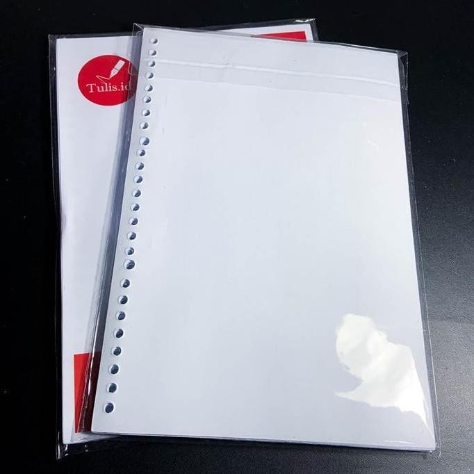 

Hot Promo !!! [Tulis Id] Basic White Paper Loose Leaf B5 100 Gsm Binder Paper Blank Ruled Dotted Grid Alat Kertas