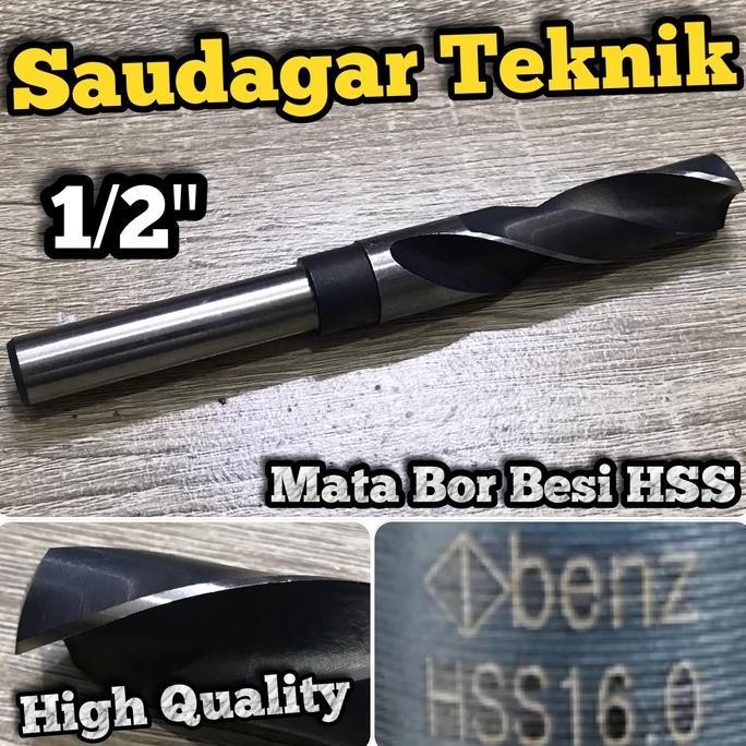 Promo | Mata Bor Besi 16Mm Untuk Mesin Bor Tangan Reduced Shank 1/2" 16 Mm