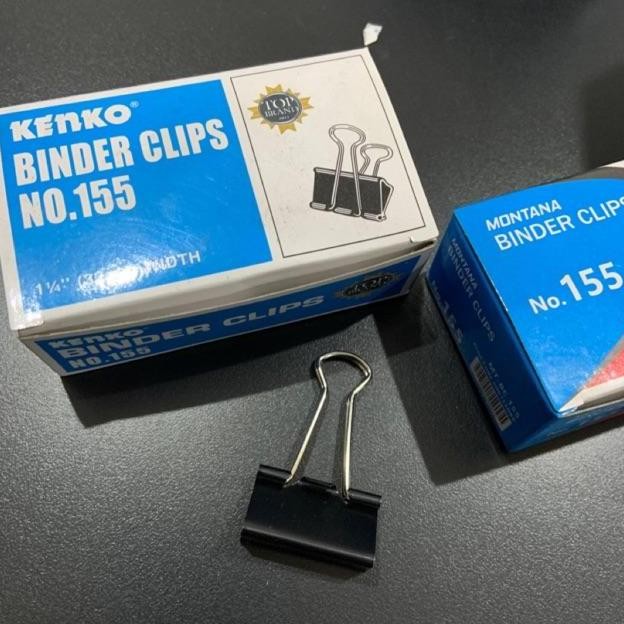 

New Collection !!! Binder Clip No 155 (12 Pcs) Penjepit Kertas Paper Clip