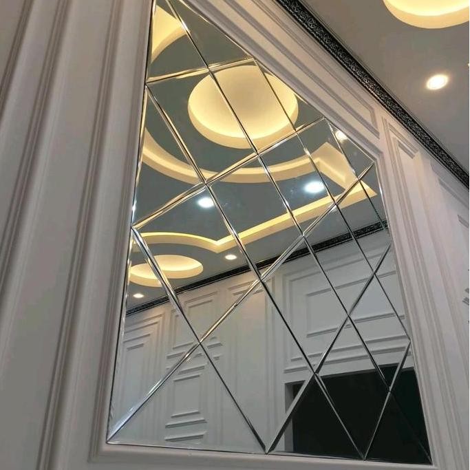 Kaca Cermin Moulding,Kaca Bevel ,Tebal 5Mm Dinding Co