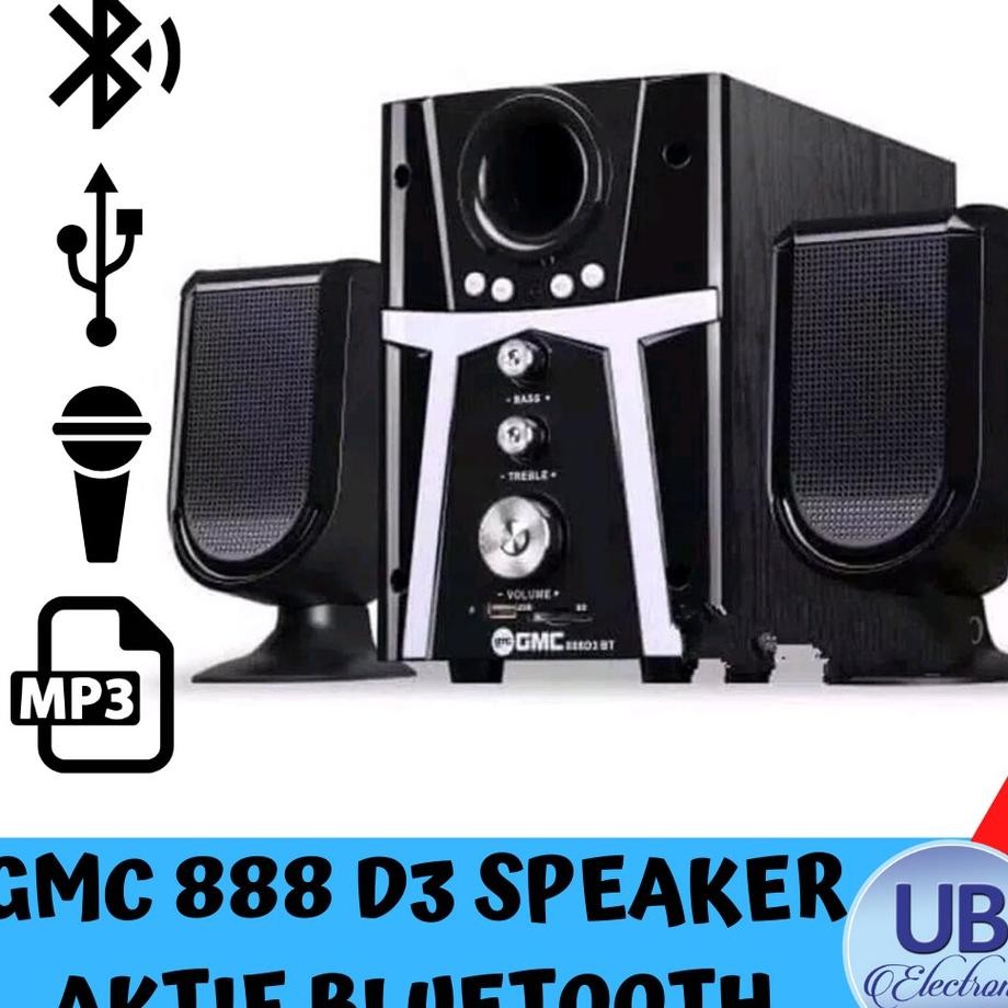 Peaer Gmc Bluetooth 888D3 Bt Hitam