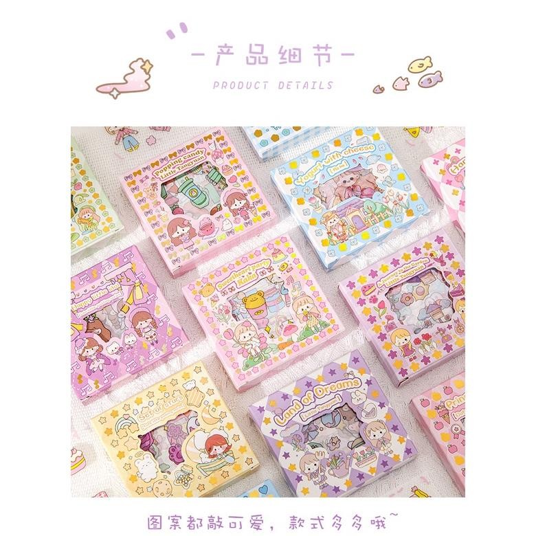 

Bermutu 100 Lembar Stiker Motif Kartun Aili Korea Lucu Anti Air Dekorasi Handbook Scrapbook Diy